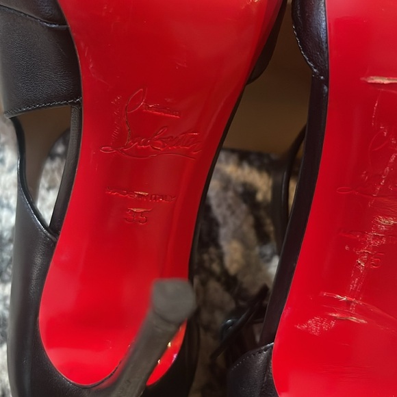 Christian Louboutin Sharpeta 100 Nappa Shiny Black - Picture 9 of 10